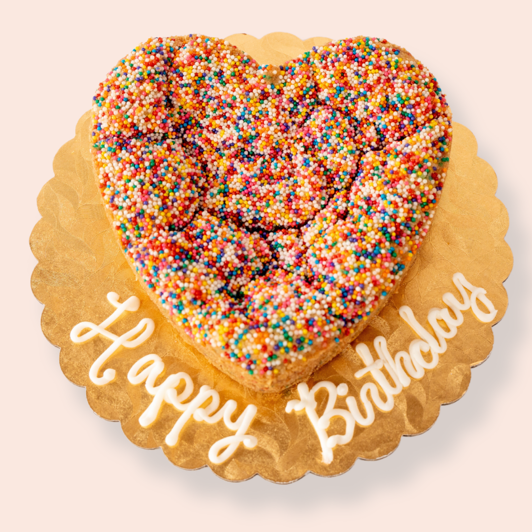 Sprinkle Cookie Cake - Heart Shaped