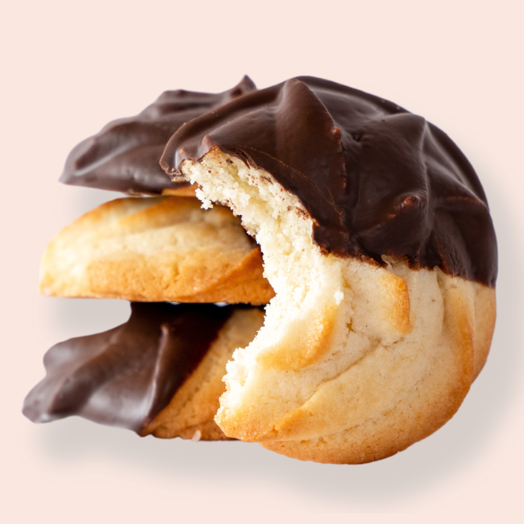 Chocolate Dipped Butter Cookie