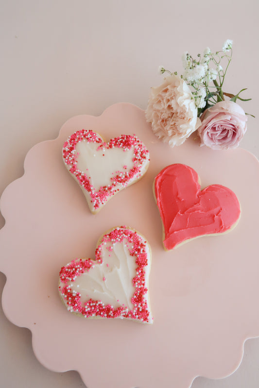 Iced Hearts - 3 Cookies