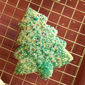 Christmas Tree Sugar Cookie